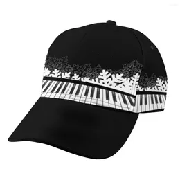 Ball Caps Piano Music Illustration Baseball Cap Women Men Snapback Classic Style Hat