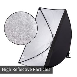 Studio Kit Photo Softbox Light Box Lighting Single Led Lamp with Tripod Photography Shooting Soft Box Flash E27 Accessories