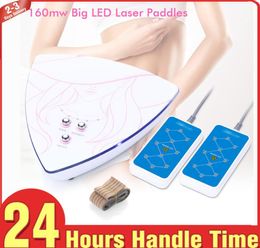 Mini 160mW Lipo Slimming Machine LLLT Low Level Light 2 Large Pads LED Body Shapping Machine5093714