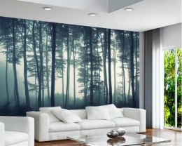 Custom wallpaper natural landscape forest tree murals TV backdrop wall Wallpaper for wall 3 d