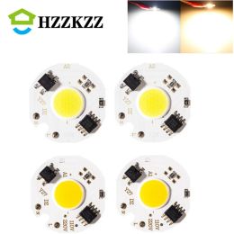 LED COB Chip Lamp 3W 5W 7W 9W 10w 12w COB Chip Lamp 220V Smart IC No Need Driver LED Bulb for Flood Light Cold white Warm white