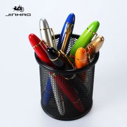 New Jinhao 159 Luxury Red and Gold Clip 0.5mm Iridium Nib Metal Fountain Pen High Quality Big Body Ink Pens Office Stationery