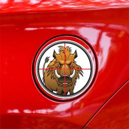 Creative Wild Boar Hunting Boutique Color Car Stickers PVC High Quality Bumper Body Windows Waterproof Beautiful Decorate Decals