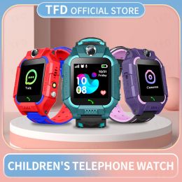 Watches Kids Smart Watch Sim Card SOS Call Phone Smartwatch For Children Photo Waterproof Camera Location Tracker Gift For Boys and Girl
