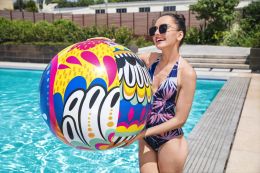 91cm Mexican Style Beach Ball Play Water Polo Beach Ball Handball Inflatable Water Polo Swimming Pool Beach Accessories