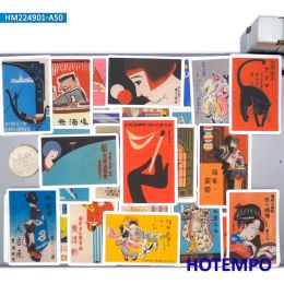 20/30/50Pieces Japanese Retro Travel Poster Art Graffiti Stickers for Scrapbook Luggage Bike Car Motorcycle Phone Laptop Sticker