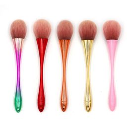 Professional Large Makeup Face Brush for Rose Gold Powder Blusher and Face Colour Hair Makeup Tool - High Quality Soft Bristles for Perfect