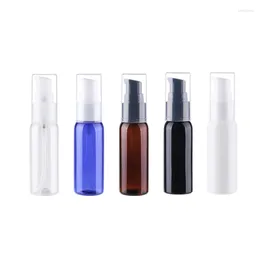 Storage Bottles 50PCS 30ML Black Clear Travel Small Cream Lotion Pump PET Bottle For Cosmetic Packaging 1OZ DIY Container With