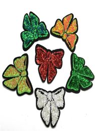 6color Butterfly Shiny Sequins Embroidery star mouth heart Sew on Iron On Patch Badge Fabric Applique7192205