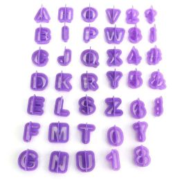1/2PCS New Alphabet Cake Molds Plastic Letter Fondant Mold Icing Cookie Cutter Number Cake Mould Baking Cake Decorating