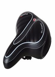 H40 Comfortable Wide Big Wide Saddle Bum Bike Bicycle Gel Cruiser Extra Sporty Soft Pad Seat Suitable5216656