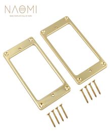 NAOMI Metal Flat Humbucker Cover Guitar Pickup Frame Mounting Ring Guitar Parts Accessories New9159206