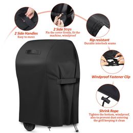 76x66x120cm BBQ Grill Barbeque Cover Anti-Dust Waterproof Weber Heavy Duty Charbroil BBQ Cover Outdoor Rain Protective Barbecue