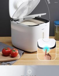 Storage Bottles Kitchen Collection Nano Bucket Insect-Proof Moisture-Proof Rice Cylinder Food Sealed Grain Household Box 5Kg Container