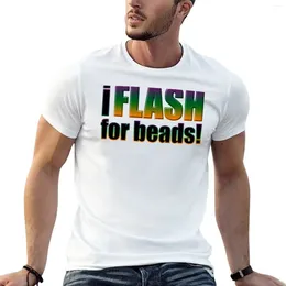 Men's Polos Flash For Beads T-Shirt Plus Sizes Aesthetic Clothes Designer T Shirt Men