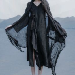 UMI MAO Yamamoto Dark Self-made Heavy Industry Special Crumpled Irregular Elegant Sunscreen Cardigan Female Coat Women Y2K