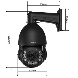 Auto Tracking CamHi H.265+ 8MP 4K IMX415 Laser Infrared 256G 90X Optical Zoom Audio 360° Rotate Alarm WIFI POE PTZ IP Camera