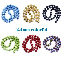 Royal Sissi 1meter pack 8 optional colors mini bead chain fly tying materials Dia1.5/2/2.4mm damselfly dragonfly dumbbell eyes