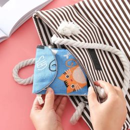 Girl Canvas Sanitary Napkin Storage Bag Sanitary Pads Bags Travel Makeup Bag Organiser Money Card Lipstick Earphone Storage Bag