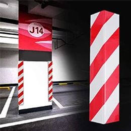 Car Foam Bumper Protectors Bumper Guard Parking Protector Self-adhesive Reflective Strips for Cars Parking Garage Walls Corners