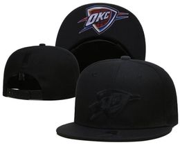 American Basketball "Thunder" Snapback Hats 32 Teams Luxury Designer Finals Champions Locker Room Casquette Sports Hat Strapback Snap Back Adjustable Cap a3