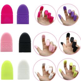 10PC Nail Polish Clip Soak Off Silicone Cap UV Gel Polish Remover Wraps Degreaser Cleaner Tip Finger Cover Varnish Manicure Tool