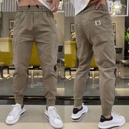 Men's Pants Casual Men Skinny Streetwear Solid Color Fashion Clothing 2024 Slim Fit Trousers Joggers Sweatpants