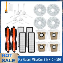 For XiaoMi Mijia Omni Robot X10+ Dreame S10 Pro / L10s Ultra Vacuum Cleaner Main Brush Cover Hepa Philtre Mop Rags Dust Bag Parts