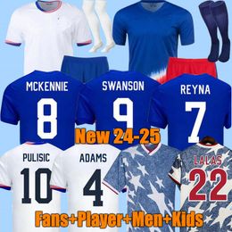 United states Soccer Jerseys 2024 2025 Copa America USWNT 1994 Woman Kids Kit USMNT 24/25 Home Away Football Shirts Men Player Version 2024 PULISIC SMITH MORGAN