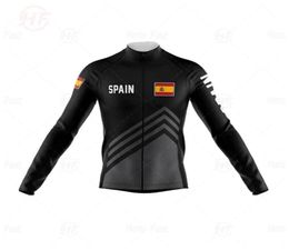 Cycling Jerseys 2021 Spain Pro Team Man Long Sleeve Breathable Clothing Bike Uniform Jersey Set MTB Ropa Ciclismo Racing Sets4096222