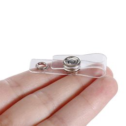 10 Pieces/lot High Quality Transparent Clear ID Card Holder Lanyard Name Card Keychains Badge Holder Buckle Accessories