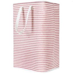 Laundry Bags Large Capacity Foldable Basket Cotton Hamper With Handles Bathroom Organizer Toy Storage