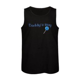 New Daddy's Boy in Blue Tank Top Men's sports t-shirt Men's clothing Male clothes