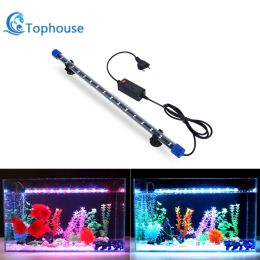 Aquarium Light LED Waterproof Fish Tank Light Underwater Fish Lamp Aquariums Decor Lighting Plant Lamp 19-49CM EU Power