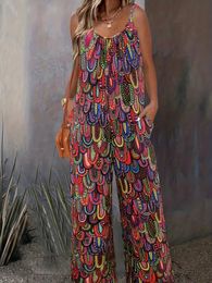 Womens loose fitting jumpsuit casual 240409