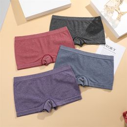 Ladies Solid Color Boxers Briefs Comfortable Female Underwear Sport Style Casual Sexy Panties for Women Intimate Lingerie S-XL