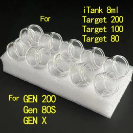 10PCS Bubble Glass Tube For Target 200 iTank 8ml GEN 200 Gen 80S Target 80 100 GEN X Replacement Fat Glass Container Accessory