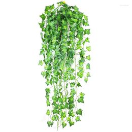 Decorative Flowers 1PC 210CM Artificial Plant Vine Home Decoration Ivy Leaf Hanging Garland Wall Outdoor Wedding Party Decorations