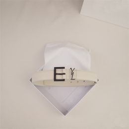 Designer Belt for Womens Fashion Waist Band Mens Belts Width 2cm To 3cm Classic Luxury White Smooth Buckle Daily Ceinture