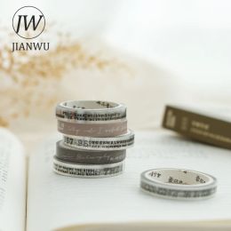 JIANWU 4 Rolls/set Selected Poems Series Vintage English Text Material Decor Washi Tape Creative DIY Journal Collage Stationery