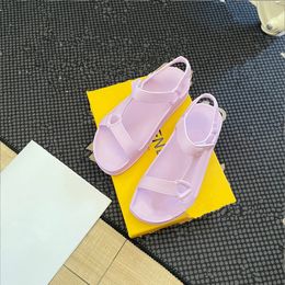 designers Sandal Candy Color Flats Shoes Women's Leisure Designer Outdoor Luxury Slipper Women's Flat Bottom Comfort Sand Beach Sandals sliders
