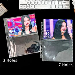 A5 3/7 Ring Photocards Binder Sleeve 1/2/4/6 Pockets Clear Acid Free 6x4 Photo Album Refill Pages Trading Card Postcard Sleeve