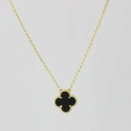 2024 Fashion Classic4/Four Leaf Clover Necklaces Pendants Stainless Steel 18K Gold Plated for Women Girl Valentine's Mother's Day Engagement Jewellery a23