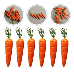 Decorative Flowers 25 Pcs Carrot Plants Fake Vegetables Simulation Model Foam Carrots Craft Lifelike Micro Landscape