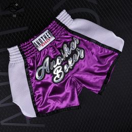 MMA Shorts Breathable Muay Thai Shorts Men Women Kids Pink Boxing Training Kickboxing Pants Combat Martial Arts Fight Clothing