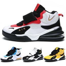 Boots Men's Colorblocking Basketball Shoes Fashion Hightop Sneakers Wearresistant Highelastic Basketball Training Shoes 3646 Yard