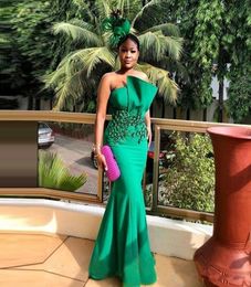 Nigerian African Evening Dresses Sweetheart Beads Crystals Aso Ebi Prom Dress Applique Lace Formal Arabic Party Gowns2254679