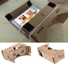 Google Cardboard 3D Glasses DIY Mobile Phone Virtual Reality 3D Glasses Unofficial Cardboard Google Cardboard VR Toolkit 3D Glasse2203567