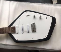 Promotion VOX 6 Strings Mark V Teardrop Black Solid Body Electric Guitar 3 Single Coil Pickups Tremolo Tailpiece Vintage White 7800211