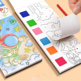 Portable Children Watercolour Painting Book Gouache Graffiti Picture Colouring Books Water Drawing Toys Kids Educational Toys Gift